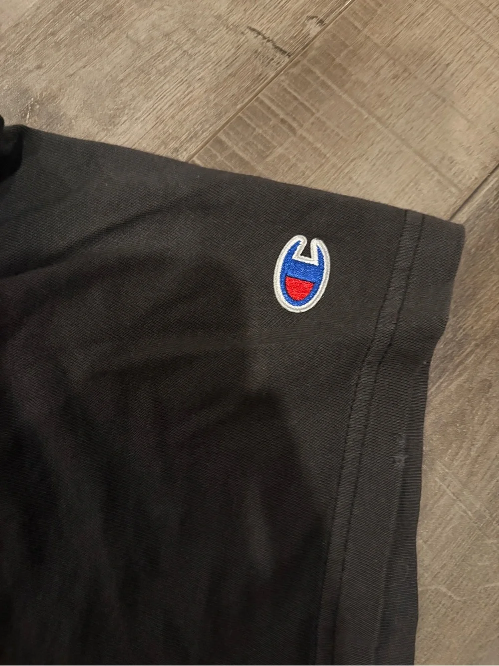 Champion Short Sleeve Crewneck Tee in Black - Picture 3 of 4